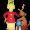 Morris Airblown Grinch & Max With Presents Inflatable Scene - Dr. Seuss Christmas Decorations 1 Morris Airblown Grinch & Max With Presents Inflatable Scene - Dr. Seuss Christmas Decorations