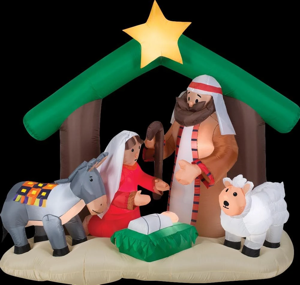 Morris Airblown Holy Family Nativity Large Inflatable Scene Christmas Decorations 3 Morris Airblown Holy Family Nativity Large Inflatable Scene Christmas Decorations