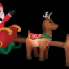 Morris Airblown Santa & Sleigh With Reindeer Large Inflatable Scene