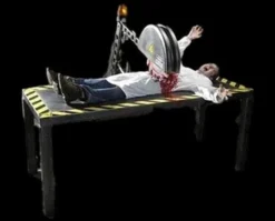 Distortions Scary Props "Buzz Saw Man" Professional Haunted House Illusion