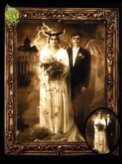 Morris "Changing Portrait - Mr. And Mrs. Gruel" Hanging Halloween Decoration Props
