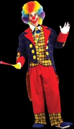 Morris "Checkers The Clown" Costume (Adult Size) Costumes