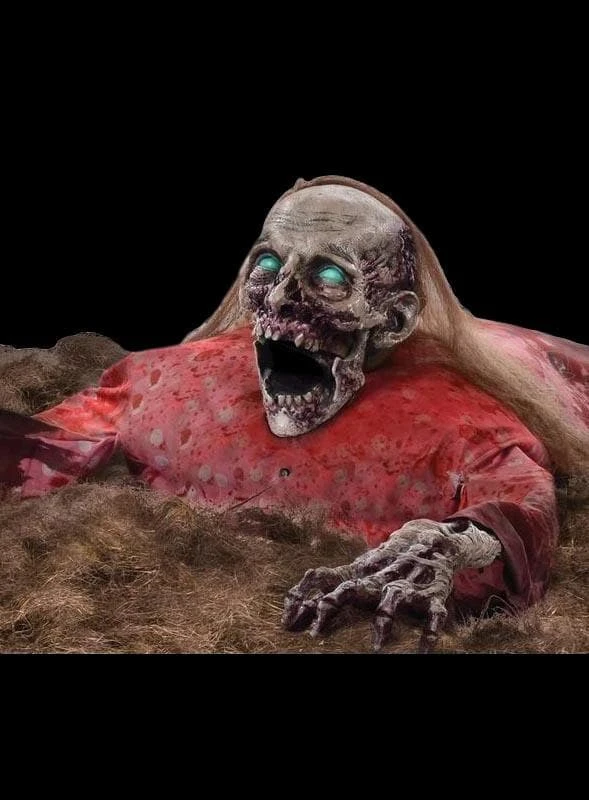 Morris Props "Clawing Cathy" Electric Animated Zombie Halloween Prop 3 Morris Props "Clawing Cathy" Electric Animated Zombie Halloween Prop