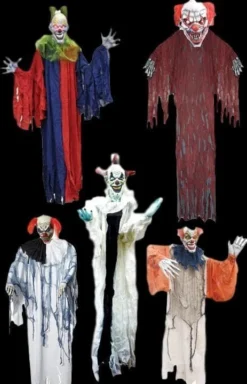 Morris Package Deals Clown Props "Clown" Hanging Halloween Decorations - Package Deal