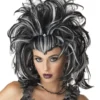 Morris Accessories "Evil Sorceress - Black And White" Halloween Wig