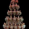 Skeletons And More "Five-Tiered Life-Size Skull Chandelier With 60 Skulls" Haunted House Lighting Horror Movie Props