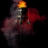 Morris Props "Flaming Cauldron" Professional Haunted House Prop