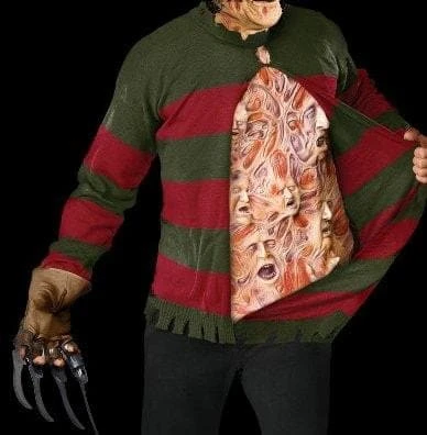 Morris Themed Costumes "Freddy Krueger Sweater - Chest Of Souls" Offical Movie Halloween Costume 3 Morris Themed Costumes "Freddy Krueger Sweater - Chest Of Souls" Offical Movie Halloween Costume
