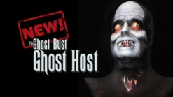 Night Frights Horror Movie Props "Ghost Bust - Ghost Host" Animated Haunted Projection Prop