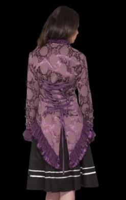 The Horror Dome "Gothic Ghostly Jacket In Purple" HD Hollywood Costume