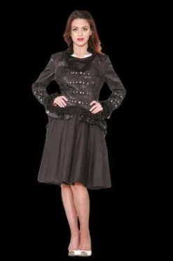 The Horror Dome "Gothic Sexy Jacket In Black" HD Hollywood Costume