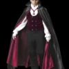 Morris Costumes "Gothic Vampire With Teeth" Costume (Adult Size)