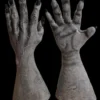 The Horror Dome Hands & Feet "Grey Werewolf/Alien/Monster Hands" Deluxe Latex Halloween Costume Gloves