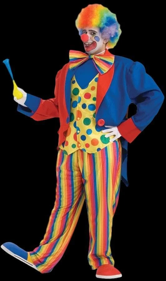 Morris "Rainbow Clown Suit - Adult 3XL" Costume 3 Morris "Rainbow Clown Suit - Adult 3XL" Costume