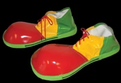 Morris Themed Costumes "Red, Yellow And Green" Clown Shoes