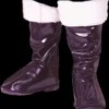 Morris Accessories "Santa Boot Tops - Black With Fur" Christmas Costume Accesory
