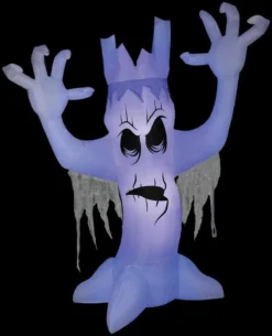 Morris "Scary Tree With Black Light Effect" Air-Blown Inflatable Halloween Decoration