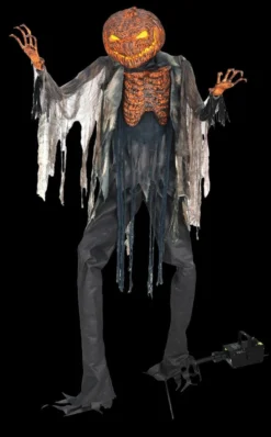 Morris "Scorched Scarecrow" Halloween Prop With Fog Machine