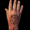 SpellBound FX And Art "Severed Male Hand With Pentagram - Silicone" Human Body Part Halloween Prop