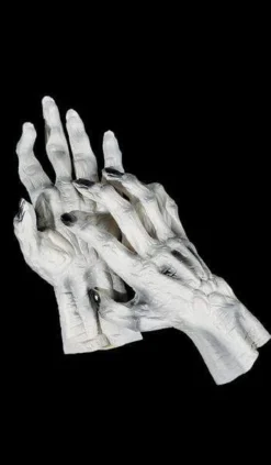 Morris "Skeleton Deluxe Latex Hands" Halloween Costume Gloves Hands & Feet