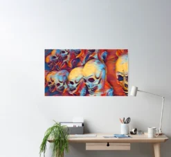 The Horror Dome Decorations Skull Poster