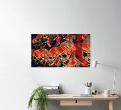 The Horror Dome Decorations Skull Poster