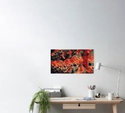 The Horror Dome Decorations Skull Poster