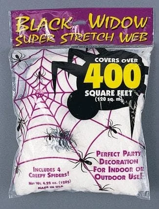 Morris "Spider Web Bag - 400 Sqft" Haunted House Decoration 3 Morris "Spider Web Bag - 400 Sqft" Haunted House Decoration