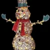 Morris "Starry Night Grapevine Snowman" Light Up Christmas Decoration