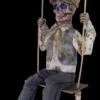 Morris Props "Swinging Skeletal Boy" Electric Animated Halloween Prop