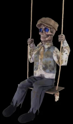 Morris Props "Swinging Skeletal Boy" Electric Animated Halloween Prop