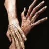 The Horror Dome Hands & Feet "Zombie Latex Hands" Halloween Costume Gloves