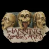 Morris "Zombie Wall Plaque - 3 Faced" Hanging Halloween Decoration Props